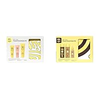 Sun Bum Skin & Hair Care Travel Essentials Kits | Cleanse, Brighten, Moisturize Skin & Revitalize Hair | Includes Aloha Splash-Proof Pouches