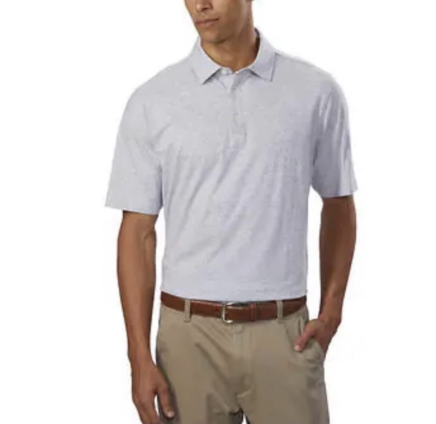 Kirkland Signature Men's Pima Cotton Silk Blend Short Sleeve Polo Shirt