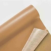 Leather Repair Tape Leather Repair Patch Self-Adhesive Leather Repair Kit for Car Seat Sofas Handbags Furniture (Beige Yellow,4x4 inch)
