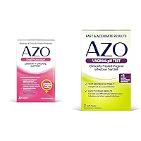 AZO Dual Protection Urinary & Vaginal Probiotics 30ct + Vaginal pH Test Kit 2 Self-Tests