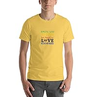 Short-Sleeve Unisex T-Shirt Someone with Autism has Taught me Love Needs no Words Yellow