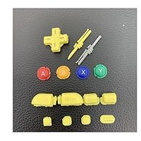 15 PCS Replacement L R ZR ZL Buttons ABXY Buttons Home Button Start Button Power Select Button D Pad Set for New 3DS XL New 3DS LL Console Yellow