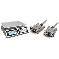 TORREY LPC40L Electronic Price Computing Scale, 40 lb & StarTech.com 10' RS232 Serial Null Modem Cable - Null Modem Cable - DB-9 (F) to DB-9 (F) - 10 ft (SCNM9FF)