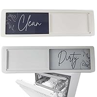 Dishwasher Magnet Clean Dirty Sign, Clean and Dirty Sign for Dishwasher, Clean Dirty Magnet for Dishwasher Clean Dirty Sign, Clean, First Apartment Gifts, Kitchen Decor Dishwasher Magnet Sign (Navy)