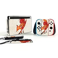 MightySkins Skin Compatible with Nintendo Switch OLED - Vulpes Fox | Protective, Durable, and Unique Vinyl Decal wrap Cover | Easy to Apply, Remove, and Change Styles | Made in The USA