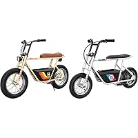 Rambler 16 – 36V Electric Minibike with Retro Style, Up to 15.5 MPH, Up to 11.5 Miles Range, Wide, Rugged 16