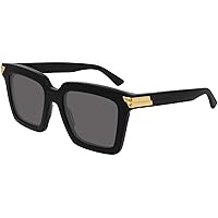 Bottega Veneta Square Sunglasses BV1005S 001 Black/Gold 53mm 1005