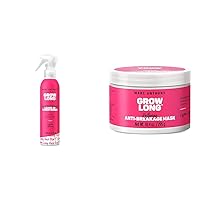 Leave-In Conditioner Spray & Detangler, Grow Long Biotin & Grow Long Hair Mask, for Dry Damaged Hair, 10 Ounce