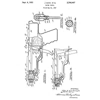 1951 - Water Pistol - J. Gora - Wyandotte Toys - All Metal Products - Patent Art Magnet