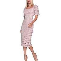 Elegant Lace Commuter Mid Waist Slim Dress Temperament Crochet Medium Long Cocktail Prom Evening Gowns