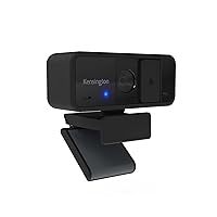 Kensington W1050 1080p Fixed Focus Wide Angle Webcam for Video Conference, Dual Stereo Mic, Software Control, Privacy Cover, Works with Microsoft Teams, Google Meet, Zoom and More (K80250WW)