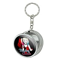 Harley Quinn Animated Series Harley Diamonds Portable Travel Size Pocket Purse Ashtray Keychain with Cigarette Holder