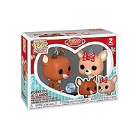 Pocket Pop! Keychain: Rudolph The Red-Nosed Reindeer - Rudolph & Clarice 2-Pack (Walmart Exclusive)