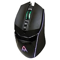 Adesso iMouse X5 RGB Illuminated Gaming Mouse - Optical - Cable - USB - 6400 dpi - Scroll Wheel - 7 Button(s) - Right-Handed Only