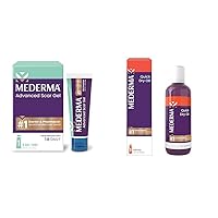 Mederma Advanced Scar Gel, Treats Old and New Scars, Reduces The Appearance of Scars from Acne, Stitches, Burns and More, 50 Grams & Quick Dry Oil, Scar and Stretch Mark Treatment