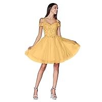 Short Homecoming Dresses for Teens Lace Appliques Tulle Prom Dress for Women Mini Cocktail Dress