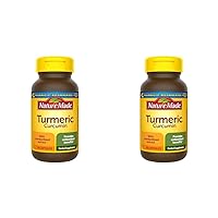 Turmeric 500 mg Capsules, 60 Count for Antioxidant Support (Pack of 2)