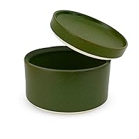 J-kitchens Ohitsu Ichiyen (Small Rice Bowl, 1 Serving), Ceramic, Microwave Safe, Green, Diameter 4.3 x 3.0 inches (11 x 7.5 cm), Ceramic, Dishwasher Safe, Nordic Style, Hasami Ware Made in Japan