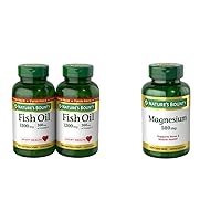 Fish Oil 1200 mg & Magnesium 500 mg, Heart & Bone Health