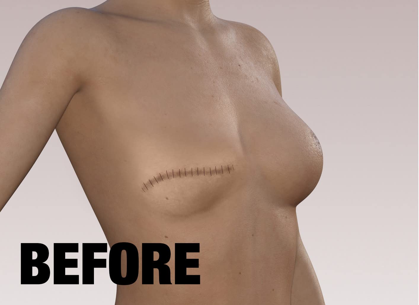 TuckTats Rose Vine Breast Temporary Tattoo (2)