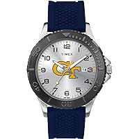 Timex Tribute Men's Collegiate Gamer 42mm Watch – Georgia Tech Yellow Jackets with Navy Silicone Strap