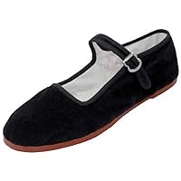 Shoes 18 Womens Cotton China Doll Mary Jane Shoes Ballerina Ballet Flats Shoes