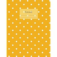 Notebook: Composition Notebook. College ruled with soft matte cover. 120 Pages. Perfect for school notes, Ideal as a journal or a diary. 9.69” x ... (Mustard yellow small dots pattern cover).
