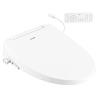 EB1500-E 3-series Electronic Bidet Toilet Seat with Heated Seat and Remote Control - White, Adjustable Temperature and Pressure, Self-cleaning Nozzle, Comfort, Hygienic