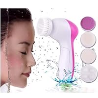 Sassywhite 5 IN 1(CLEANSER,MASSAGER,EXFOLIATOR,SCRUBBER,face cleaning brush)Face scrub( AA battery,) solves acne, REMOVES BLACKHEADS IN SECONDS, men & women all skin types.