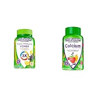 Triple Immune Power Gummy Vitamins 60ct Chewable Calcium Gummy Vitamins Fruit and Cream Flavored 100 Count