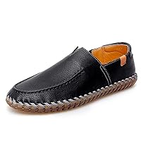 Men's Loafers Loafer Flats Penny Loafer Shoes Leather Slip On Low-top Spring Breathable Round-Toe for Male Casual Handmade Plus Size Big Size Leisure
