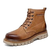Men's Work & Safety Boots Outside Oxford Shoes Cow Leather Lace Up High-top For male Casual Autumn Winter Leisure