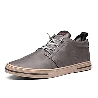 Men's Leather Casual Shoes Comfortable Fashion Sneakers Light Weight Dress Walking Driving Shoes