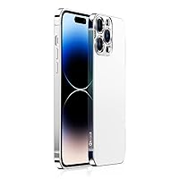 Stainless Steel 6.1 inch for iPhone 14 Pro Case, Full Body Rugged Case w/Built-in Touch Sensitive Anti-Scratch Screen Protector Protect Your iPhone from Scratches and Drops 2022 (Silver)