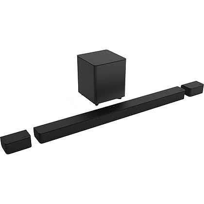 VIZIO V-Series 5.1 Home Theater Sound Bar with Dolby Audio, Bluetooth, Wireless Subwoofer, Voice Assistant Compatible, Includes Remote Control - V51x-J6