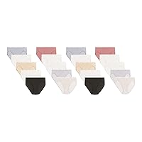 Hanes Women's Hi-Cut Panties Pack, Lightweight Cotton Hi-Cuts, 10-Pack (Retired, Colors May Vary)
