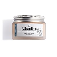 Athonites Multicare Balm (50ml) - 99.3% Natural with Cinnamon Scent - Protects Skin Barrier, for All Skin Types - Organic Beeswax & Plant Extracts