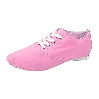 Sneaker Shoes Girls Children Canvas Dance Shoes Soft Soled Training Shoes Ballet Shoes Sandals Dance Toddler Fall Shoes Pink
