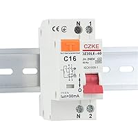 DZ30LE-40 230V 1P+N RCBO MCB Residual Current Circuit Breaker with Over and Short Current Leakage Protection