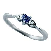 Carillon Certified Tanzanite Heart Shape Natural Earth Mined Gemstone 14K White Gold Ring Anniversary Jewelry for Women & Men
