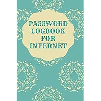 Password logbook for internet: Internet password book large print/internet password logbook with alphabetical tabs