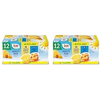 Dole Fruit Bowls Pineapple Tidbits & Tropical Fruit in 100% Juice Snacks, 4oz 12 Total Cups, Gluten & Dairy Free, Bulk Lunch Snacks for Kids & Adults (Pack of 2)