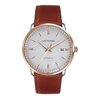 Mens Japanese Automatic Ultra-Thin Wrist Watch - Classic Casual Watch with Stainless Steel Band,Waterproof 30M Water Resistant Comfortable Watches