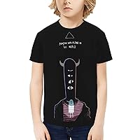 Goodnight Punpun Boys and Girls T-Shirt Novelty Fashion Tops Kids Shirt Anime Short Sleeves