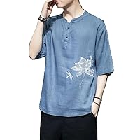 Floral Men' -Shirts with -Shirt for Boy Sportswear Summer
