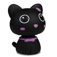 Cute bobblehead Cats Home Ornaments Head Shake Kitty (Black)