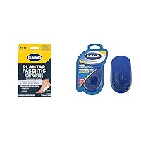 Dr. Scholl's Plantar Fasciitis Pain Patches, 8 Ct & Heel Cushions for Women's 6-10, Shock Absorption