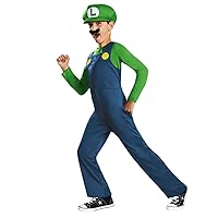 Disguise Nintendo Super Mario Brothers Luigi Classic Boys Costume