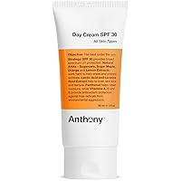 Anthony Day Cream SPF 30 Men’s Face Moisturizer with Sunscreen – Anti-aging Face Lotion and Broad-Spectrum Sunblock – Lightweight, Non-Comedogenic Formula for All Skin Types – 3 Fl Oz