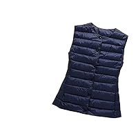 Winter And Autumn Fashionable Outerwear Warm Vests Light Down Women Waistcoat Portable Warm Sleeveless Casual